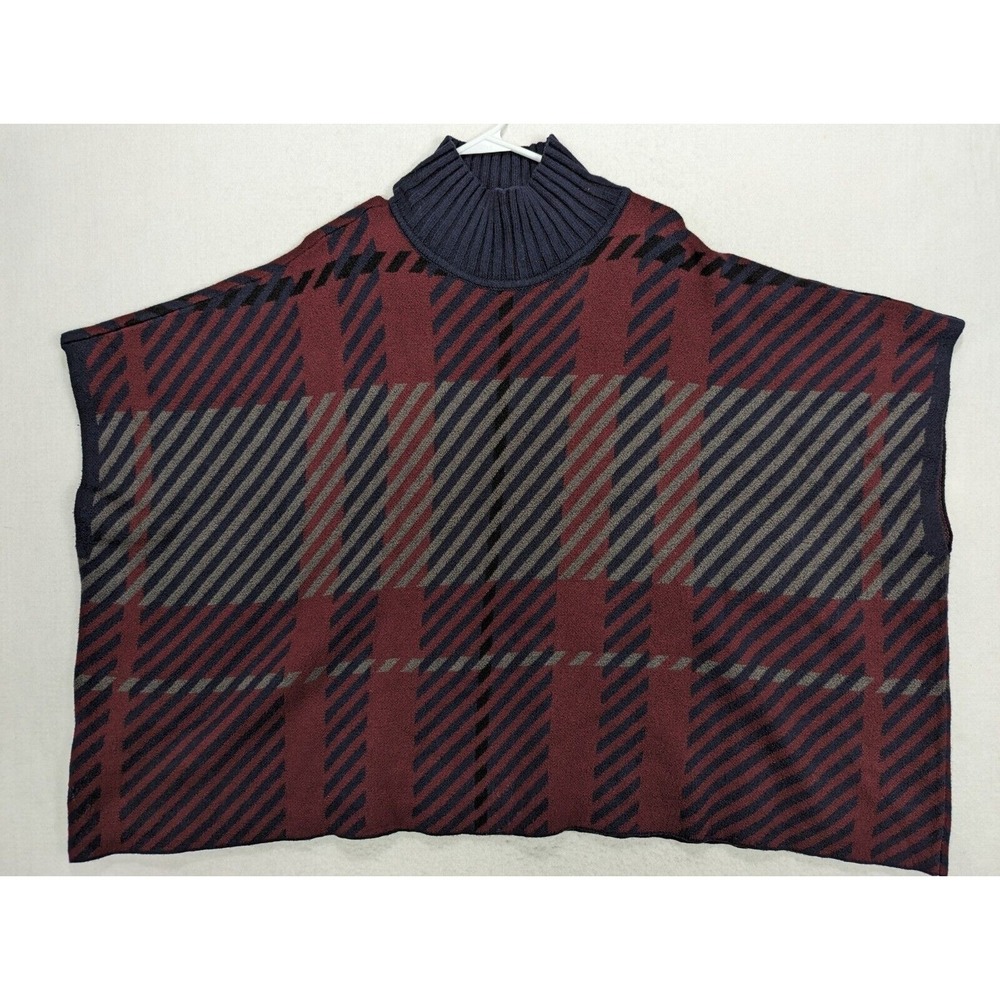 Ann Taylor Turtleneck Sweater‎ Poncho Size XS / S Pullover Knit Cotton Blend